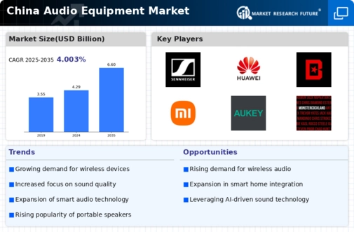 China Audio Equipment Market Infographic