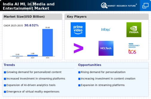 India AI ML in Media and Entertainment Market Infographic