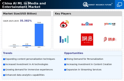 China AI ML in Media and Entertainment Market Infographic