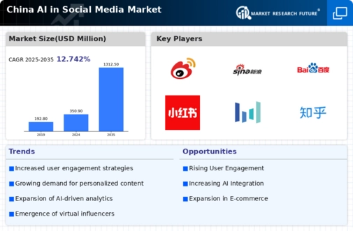 China AI in Social Media Market Infographic