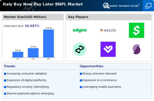 Italy Buy Now Pay Later Market Infographic