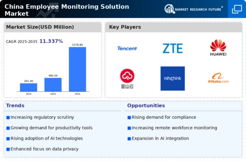 China Employee Monitoring Solution Market Infographic