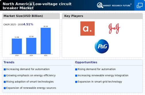 North America Low voltage circuit breaker Market  Infographic