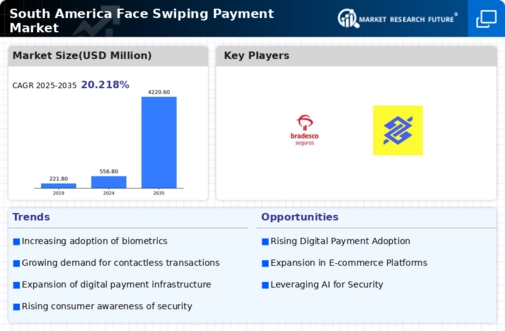 South America Face Swiping Payment Market Infographic