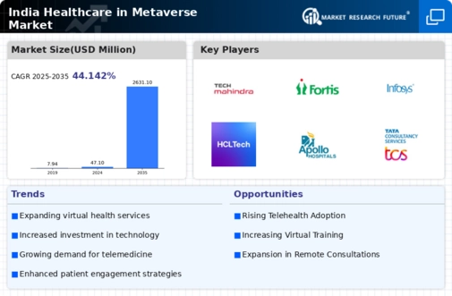 India Healthcare In Metaverse Market Infographic