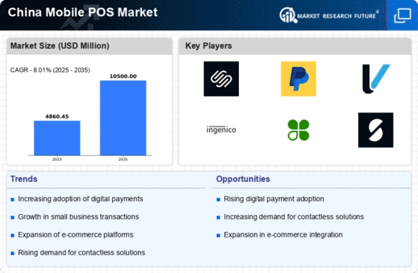 China Mobile Pos Market Infographic