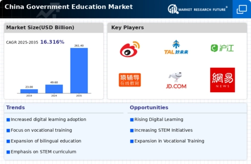 China Government Education Market Infographic
