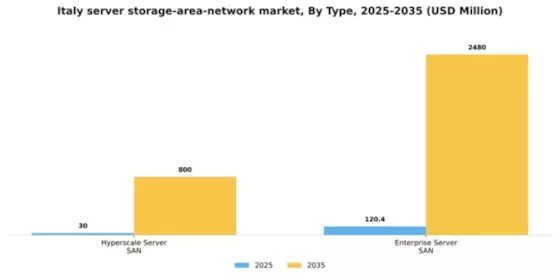 Italy Server Storage Area Network Market Segment Image 3