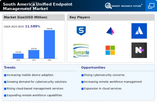 South America Unified Endpoint Management Market Infographic