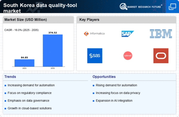 South Korea Data Quality Tool Market Infographic