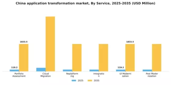 China Application Transformation Market Segment Image 1