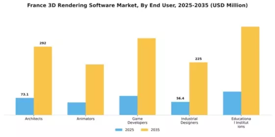 France 3D Rendering Software Market Segment Image 2
