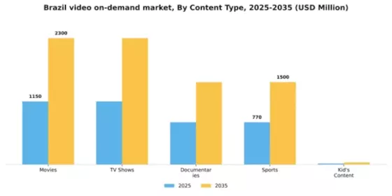 Brazil Video On Demand Market Segment Image 0