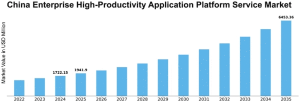 China Enterprise High Productivity Application Platform Service Market Size