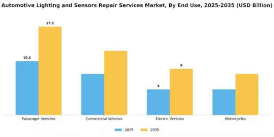 Automotive Lighting and Sensors Repair Services Market Segment Image 1