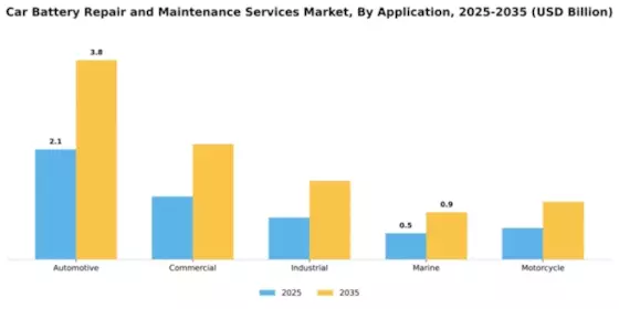Car Battery Repair and Maintenance Services Market Segment Image 0