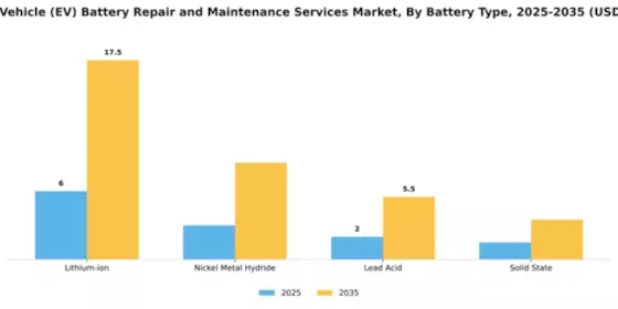 Electric Vehicle (EV) Battery Repair and Maintenance Services Market Segment Image 1