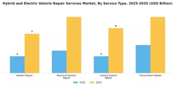 Hybrid and Electric Vehicle Repair Services Market Segment Image 2